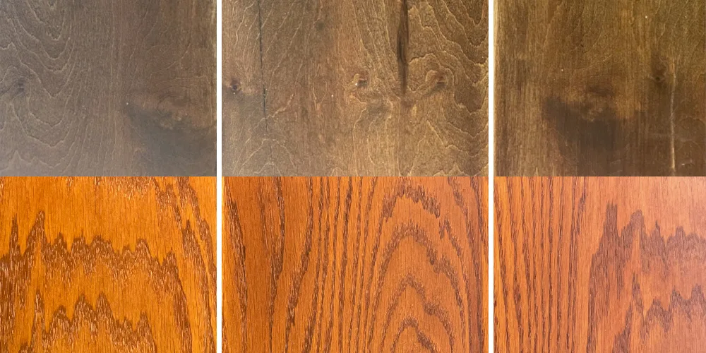 Water-Based Wood Stains rolled, brushed and wiped